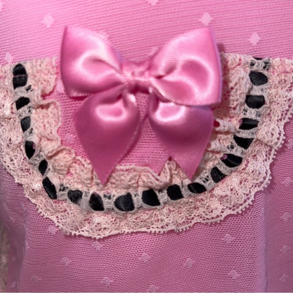34B Vs Victoria’s Secret Sexy little things Pink dots ruffles Costume apron - Picture 4 of 12